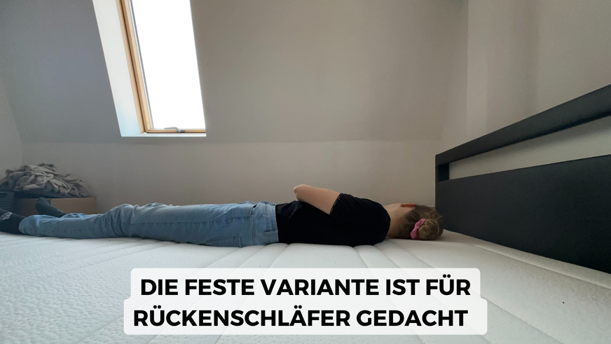 Rückenschläfer auf Origin Matratze